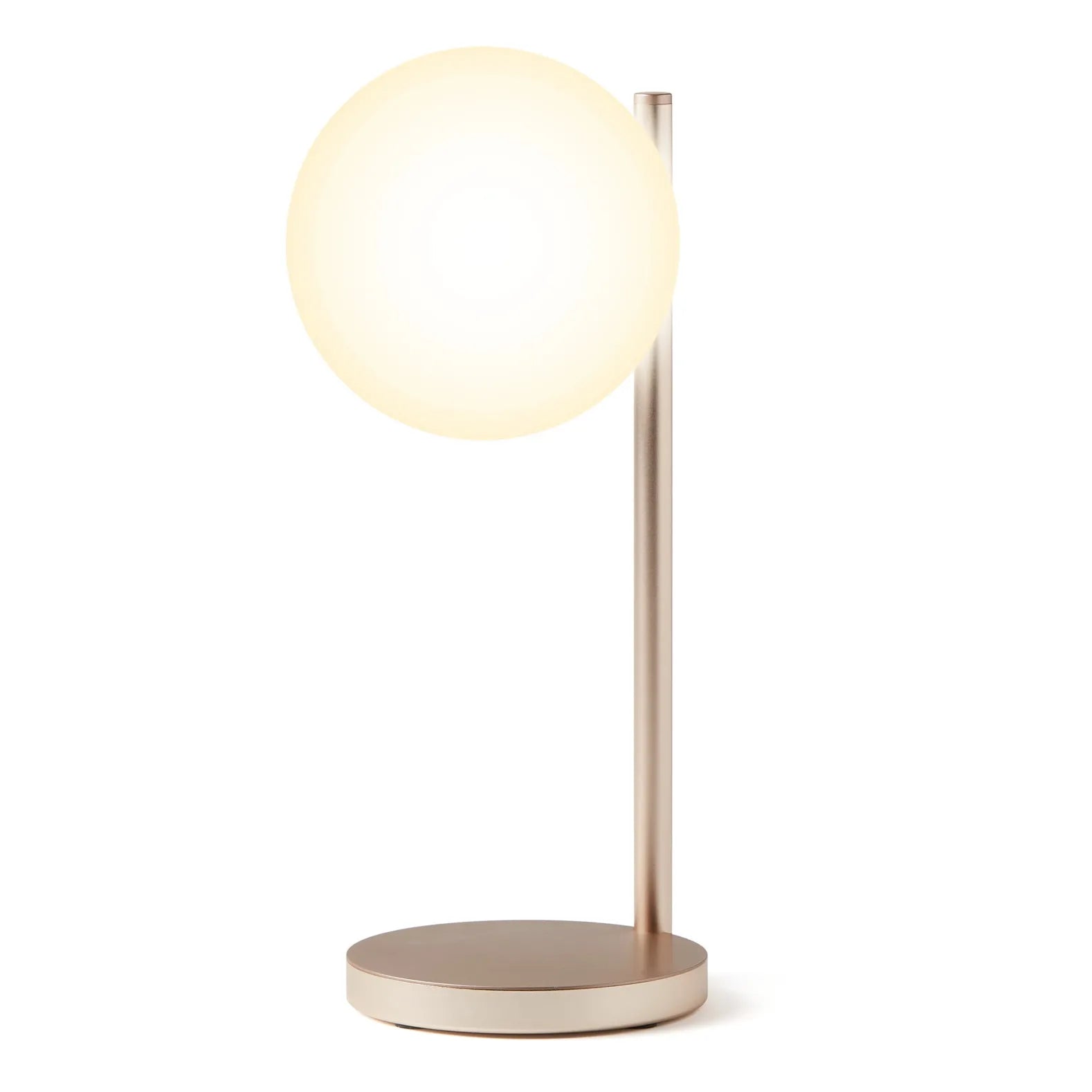 Lexon - Lámpara de mesa y base de carga LED Bubble | Oro