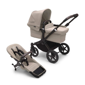 Bugaboo Donkey 5 Duo Essential Stroller Bundle-Travel Systems-Desert Taupe- | Natural Baby Shower
