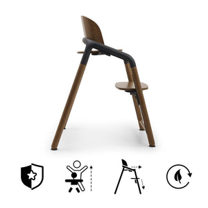 Bugaboo Giraffe Highchair Ultimate Bundle - Wood/Grey-Highchairs- | Natural Baby Shower