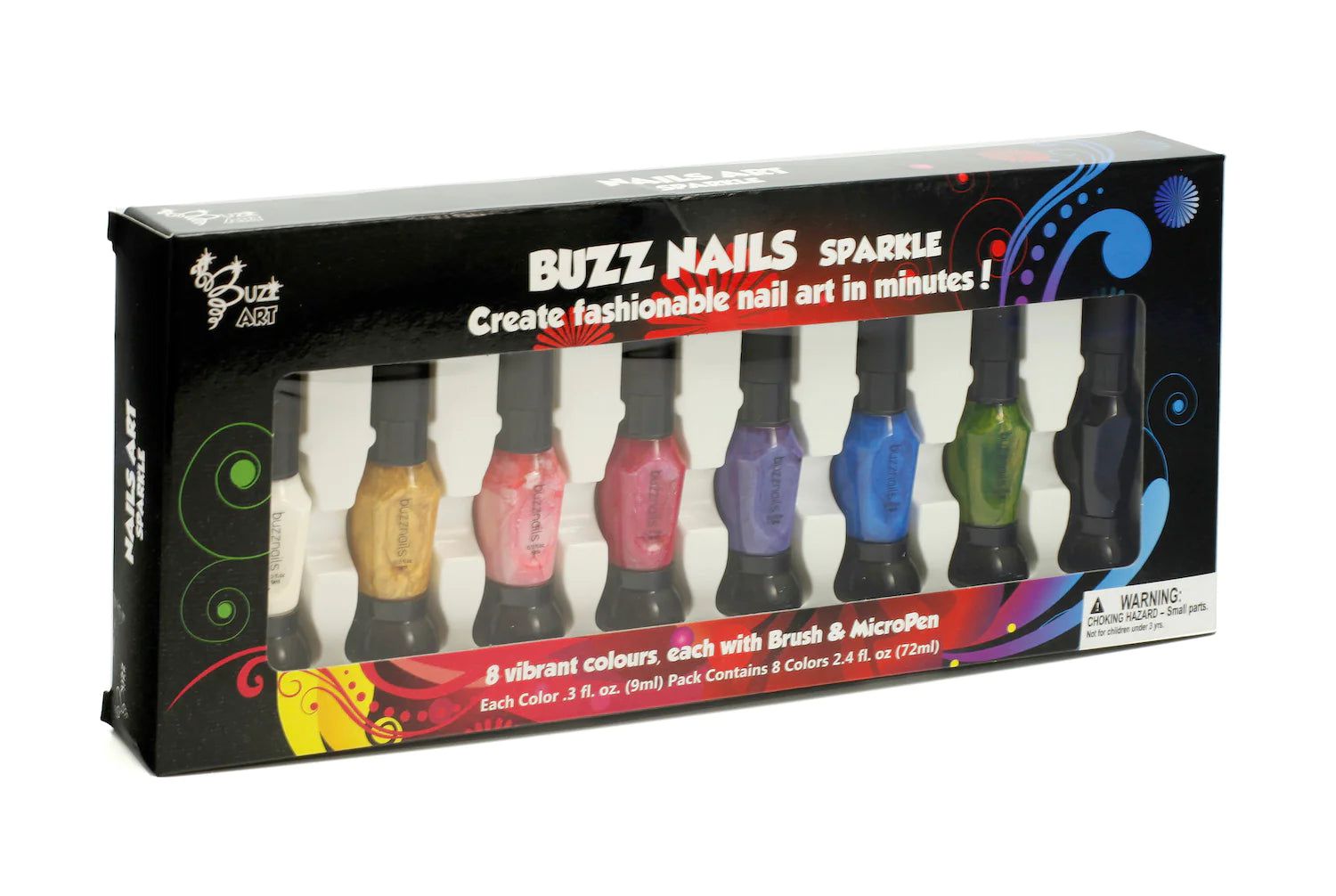 Buzz Art - Kit de diseño de manicura Sparkle para niños