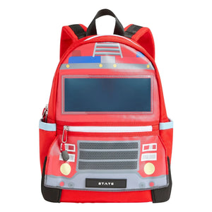 State Bags - Mini Kane Camión de Bomberos Mochila | Rojo