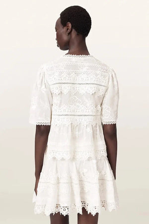 AllSaints blusa de mujer de algodón LILLITH