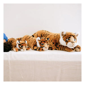 La Pelucherie - Peluche de tigre César 35 cm | Naranja