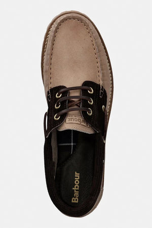Mocasín de cubierta de cuero Barbour para hombre