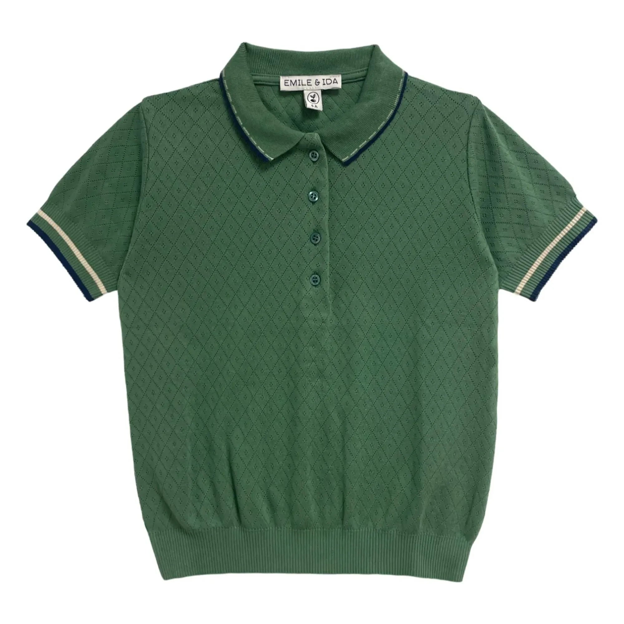 Emile et Ida - Polo calado | Verde cromo