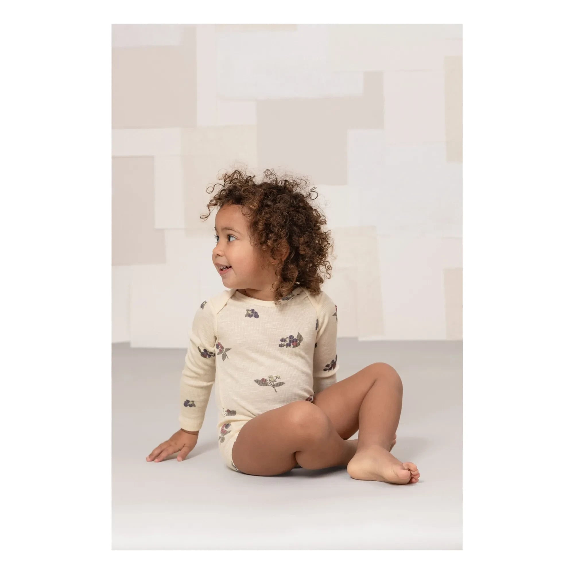 Studio Bohème - Body de canalé de algodón orgánico Woody Mûres | Crudo