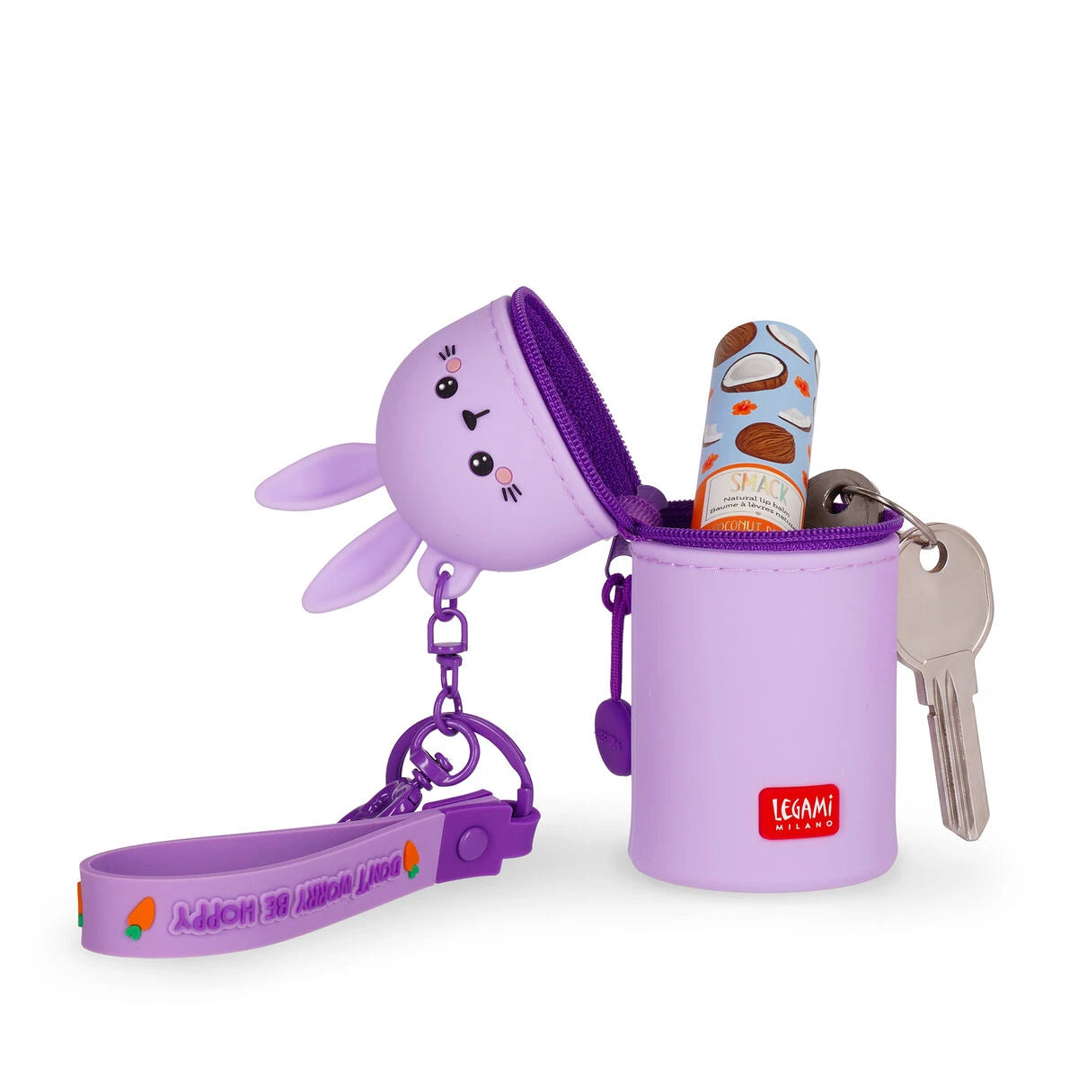 Legami - Monedero de Conejo con Llave - Mini Kawaii