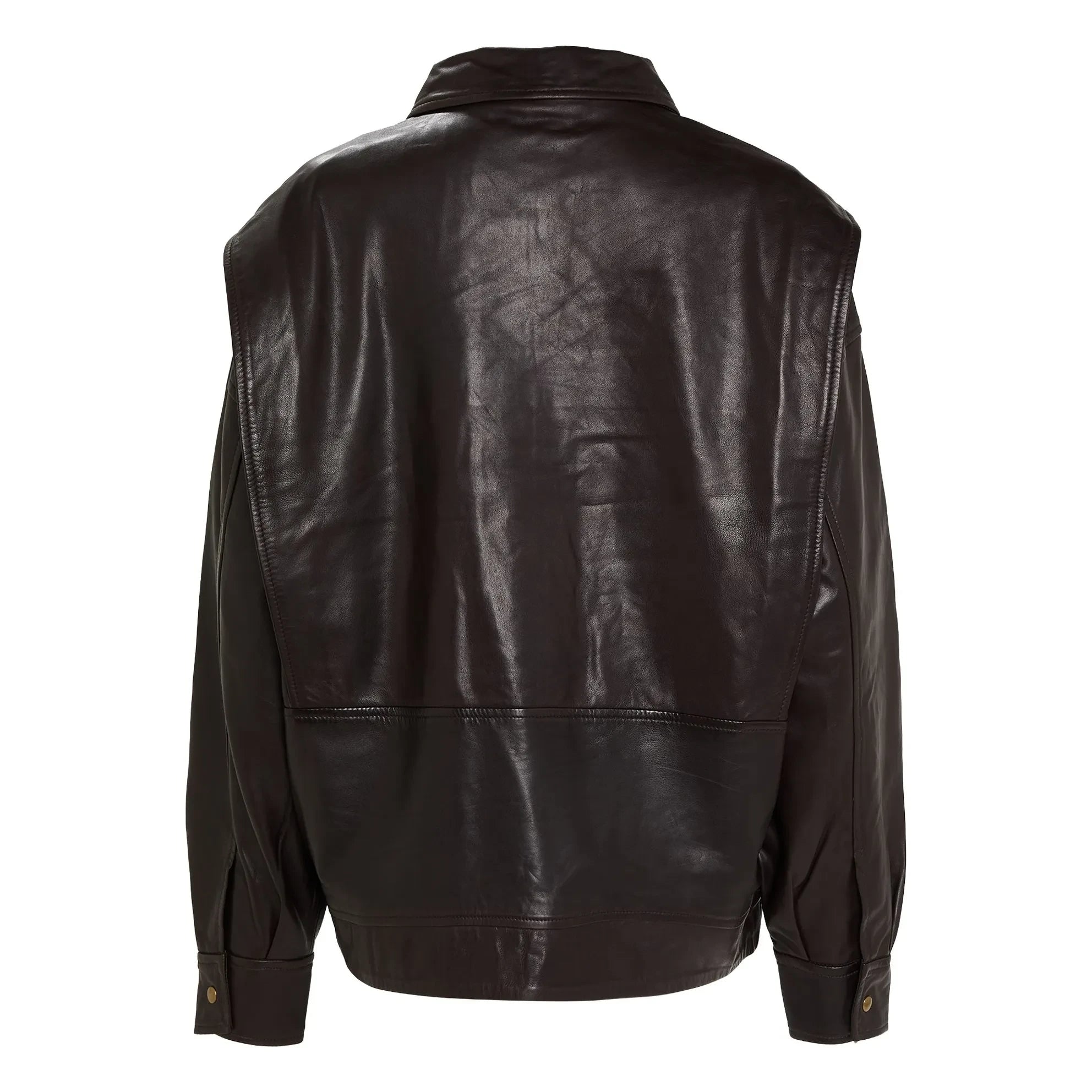 BELLEPIECE - Chaqueta de Cuero Edgar | Marrón