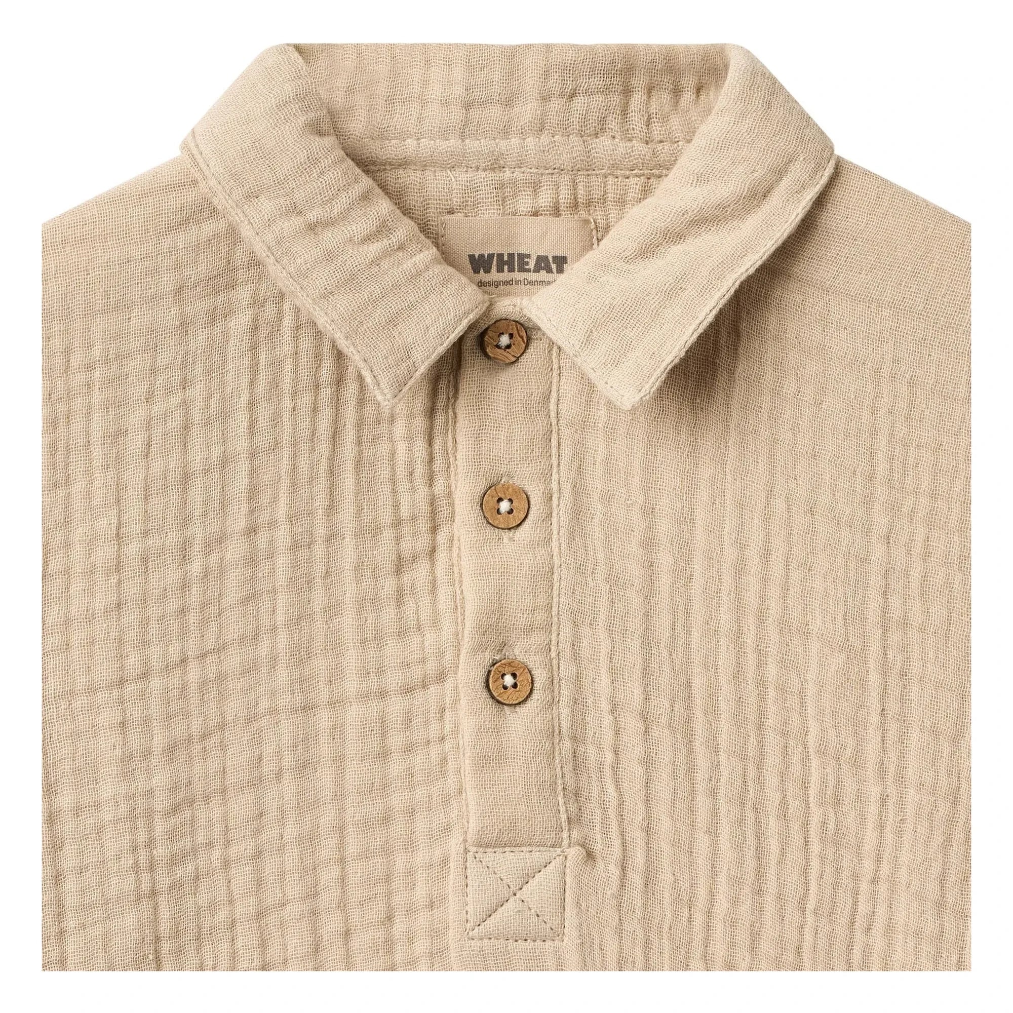 Wheat - Camisa de algodón orgánico Svend | Arena