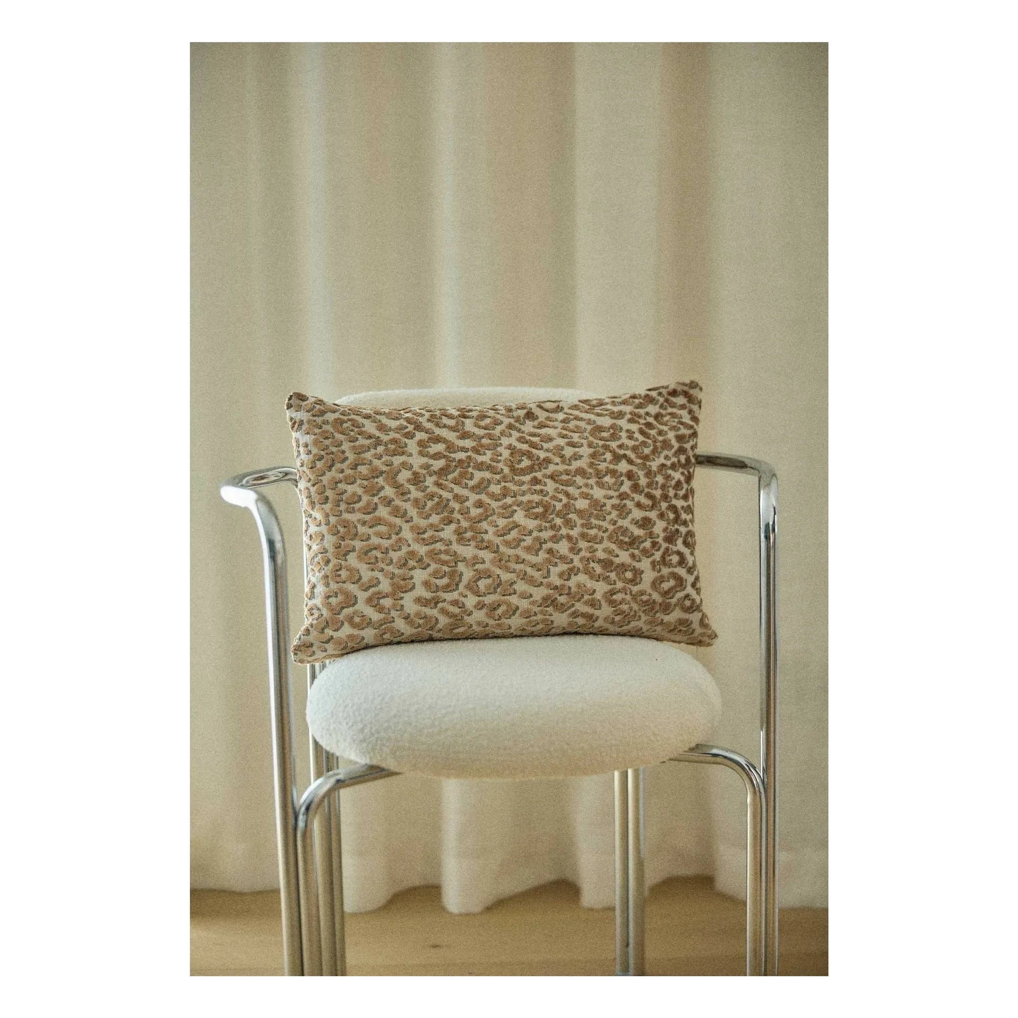 Gabrielle Paris - Funda de Cojín Jacquard | Leopardo