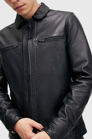 Chaqueta de cuero AllSaints LUCK