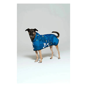 Rainkiss - Capa de lluvia impermeable para perros Japanese Blossom | Azul