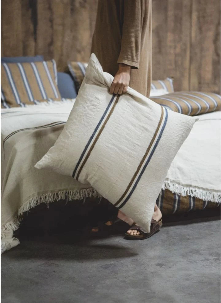Libeco - Funda de Cojín Ecru Auburn - 63 x 63 cm