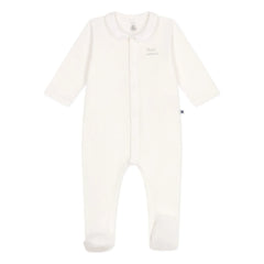 Petit Bateau - Pijama de dormir Petit Amour de algodón orgánico tubique | Blanco