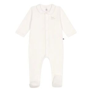 Petit Bateau - Pijama de dormir Petit Amour de algodón orgánico tubique | Blanco