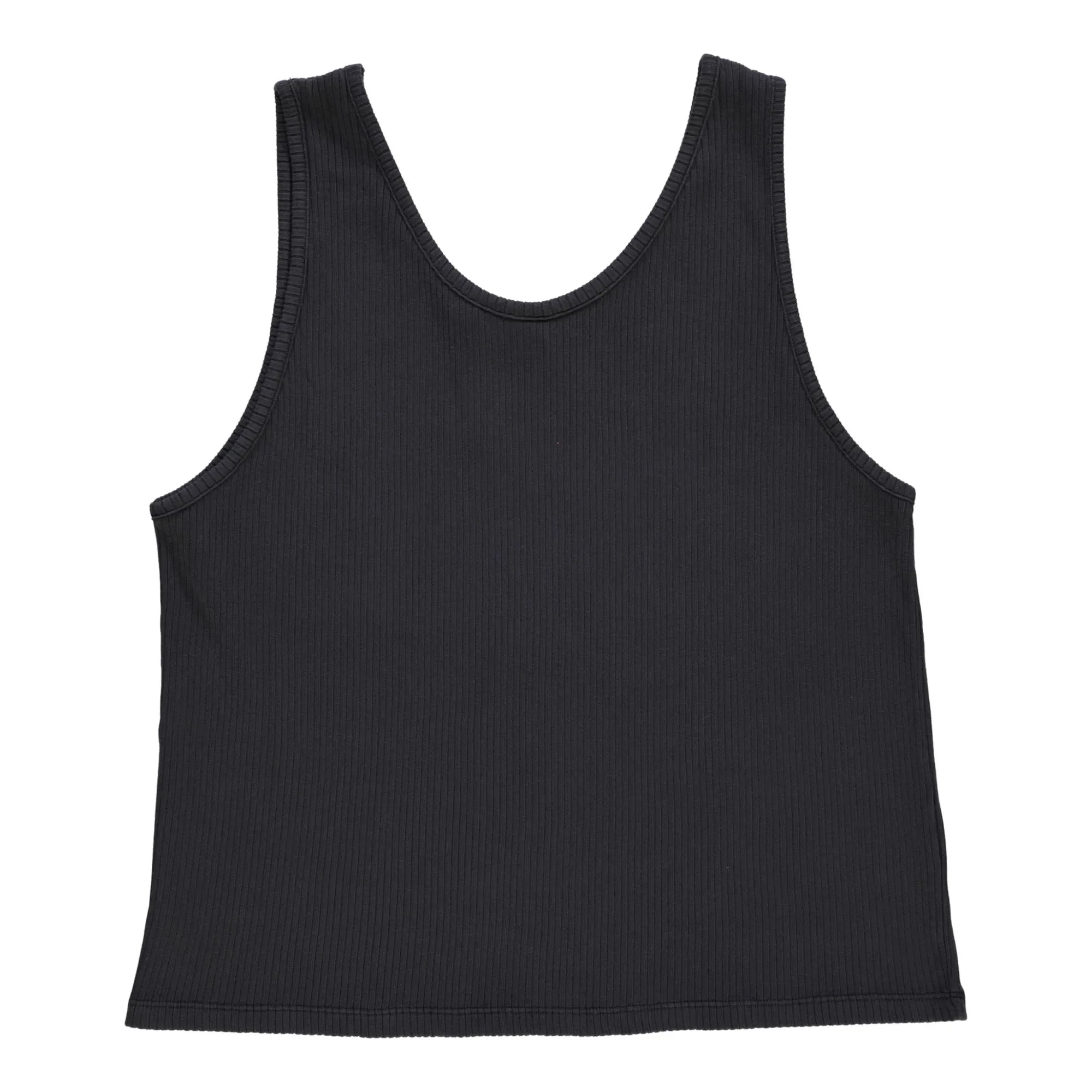 Poudre Organic - Camiseta de tirantes acanalada - Colección Mujer | Negro