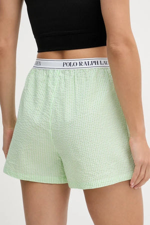 Pantalón corto de pijama de algodón para mujer Polo Ralph Lauren