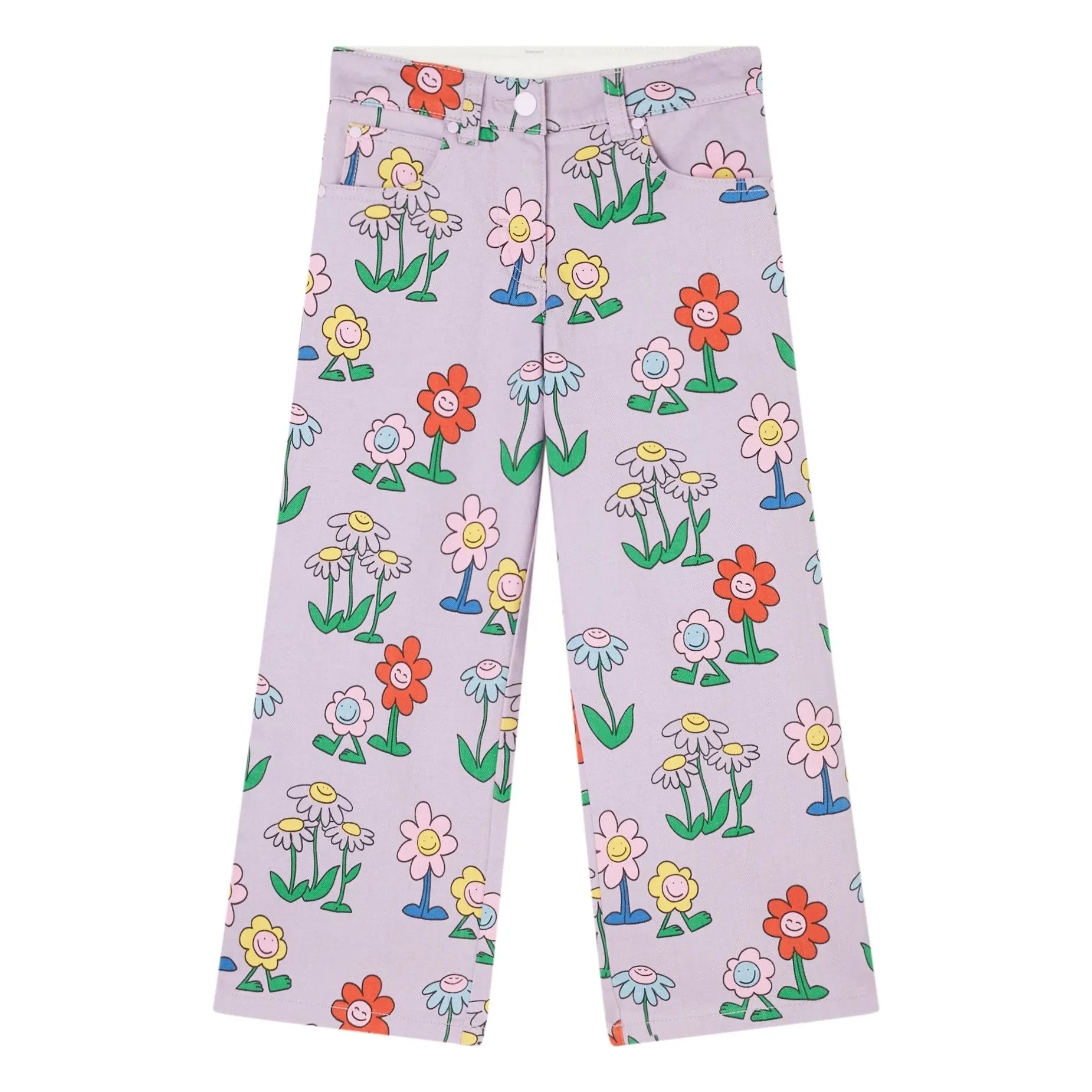 Stella McCartney Kids - Pantalones con estampado floral | Lila
