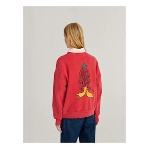 Bobo Choses - Sudadera de algodón orgánico Hidden Monster | Roja