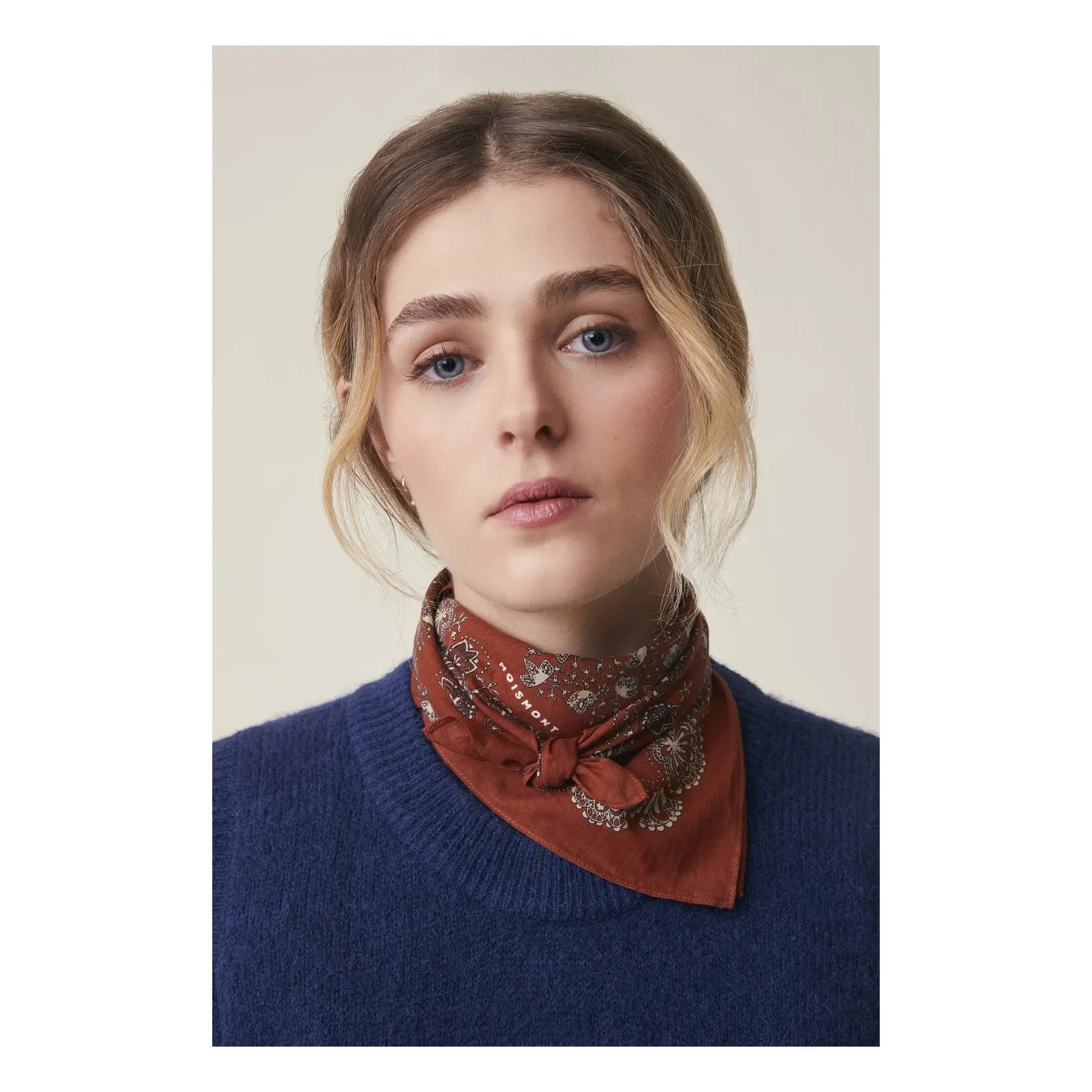 Moismont - Foulard Milán n.º 675, algodón | Color óxido