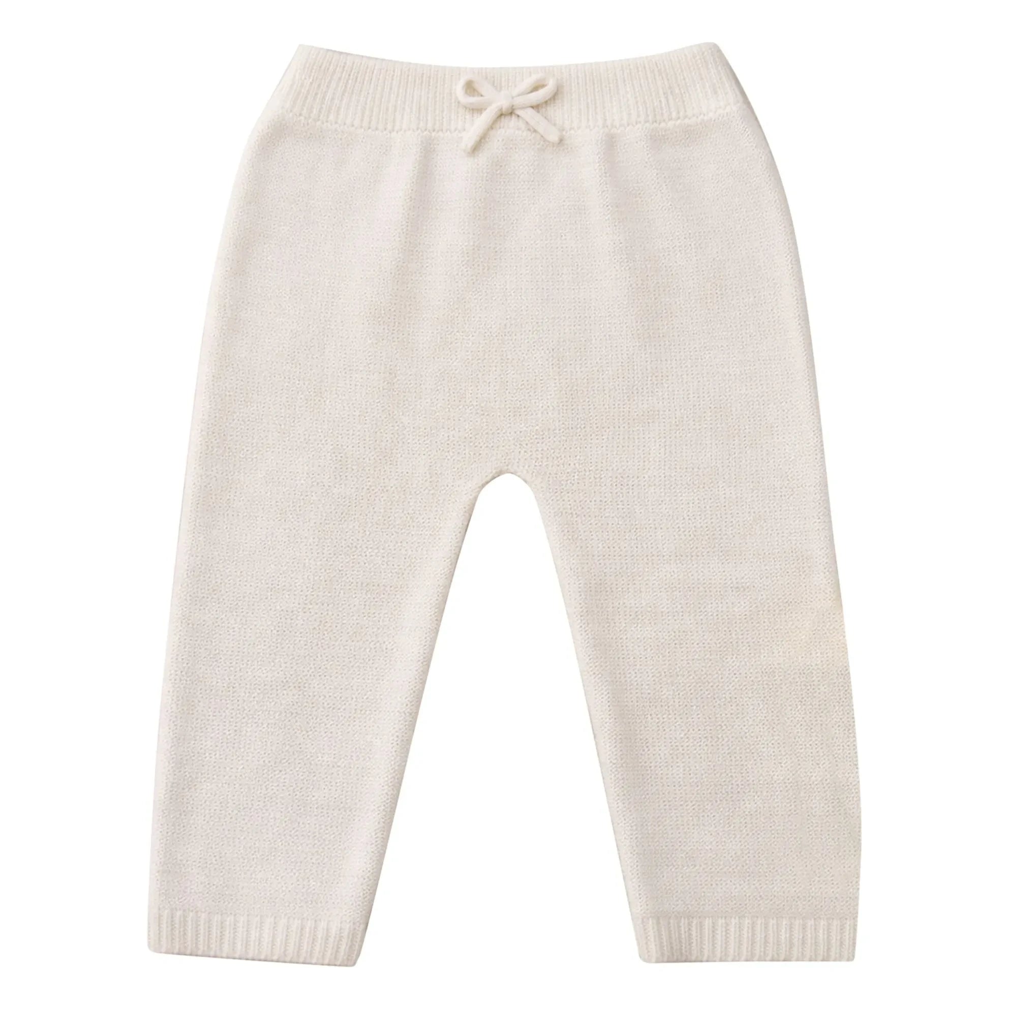Lililotte - Pantalones finos de punto de algodón orgánico Léandre | Crudo