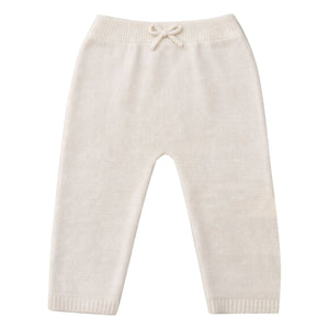 Lililotte - Pantalones finos de punto de algodón orgánico Léandre | Crudo