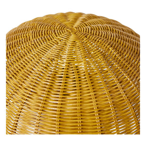 HKliving - Lámpara de mesa de mimbre | Mostaza