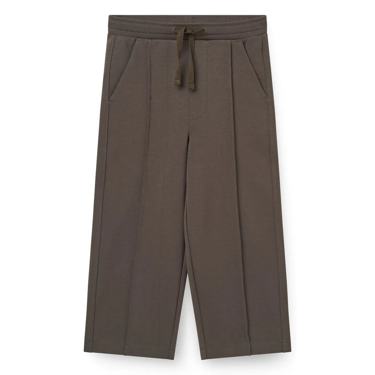 Copenhagen Colors - Pantalón elástico de algodón orgánico | Marrón oscuro
