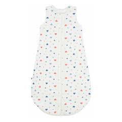 Petit Bateau - Saco de dormir estampado de corazón | Blanco