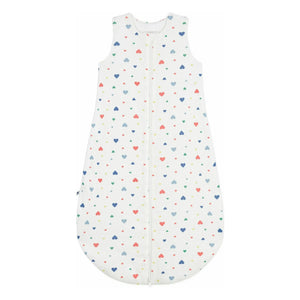 Petit Bateau - Saco de dormir estampado de corazón | Blanco