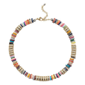 Sigal - Collar Rondelle esculpido | Oro