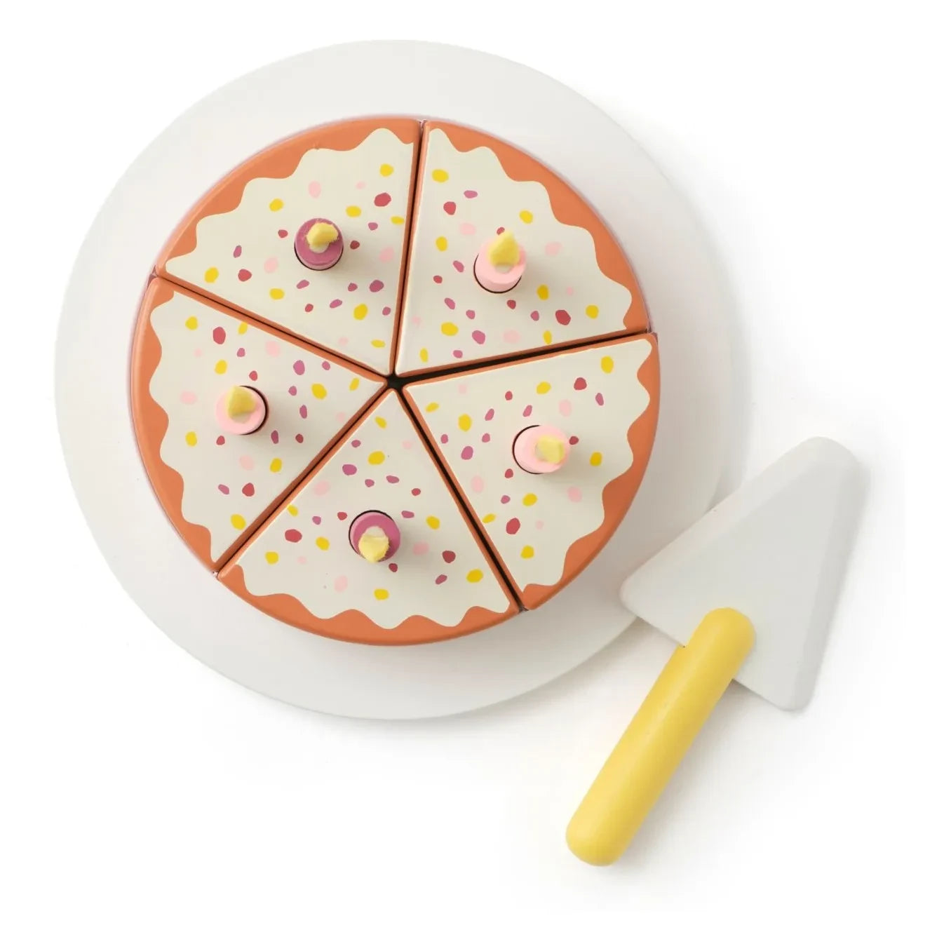 Kid's Concept - Set de corte de tarta de cumpleaños | Rosa