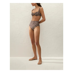 - Traje de baño de lunares Afonso | Chocolate