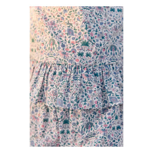 Tartine et Chocolat - Conjunto de blusa y pantalón corto Liberty | Blanco
