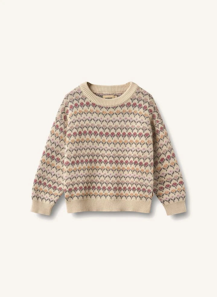 Wheat - Harlow Jersey Jacquard de Algodón Orgánico | Beige