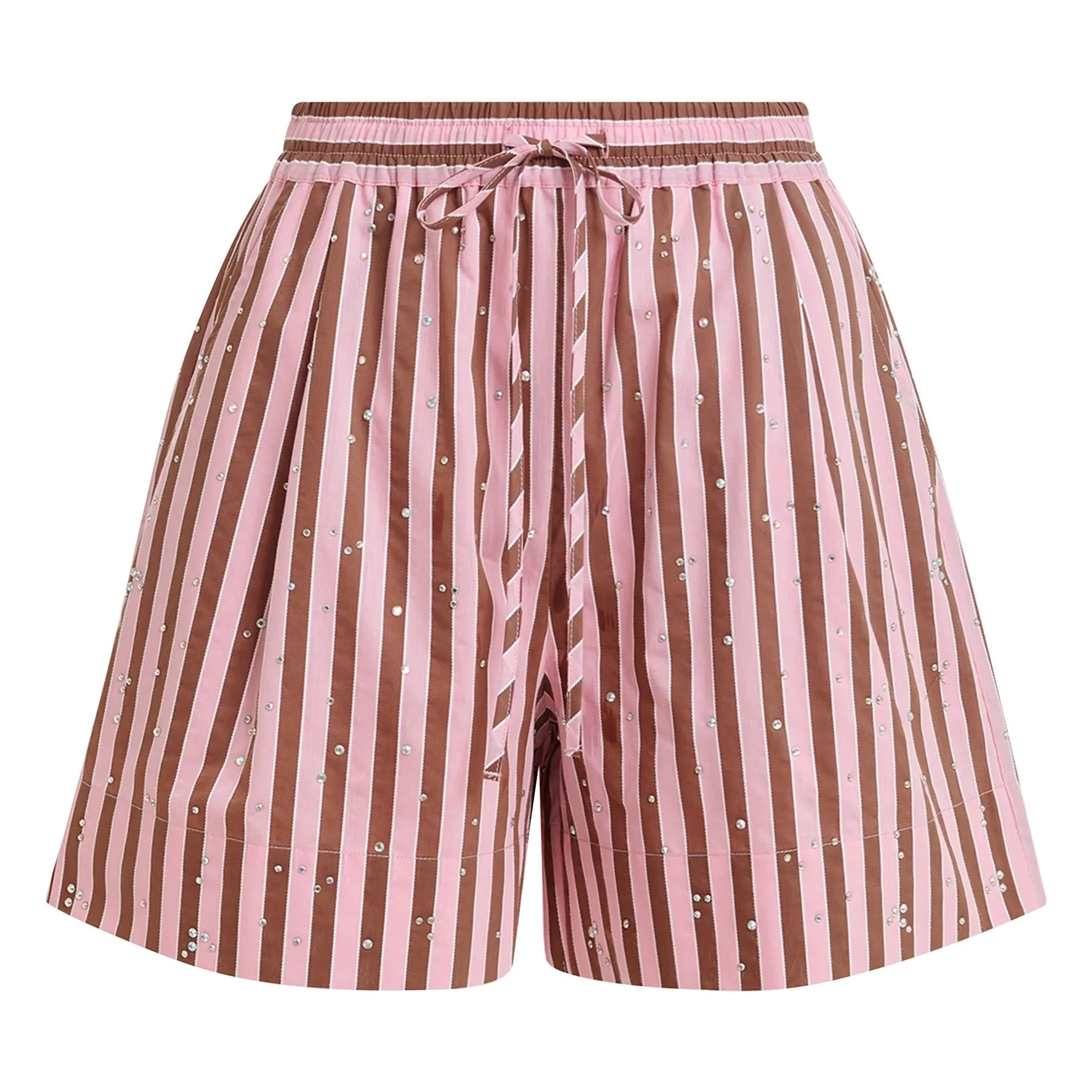 Essentiel Antwerp - Shorts de rayas Jeeuw | Rosa