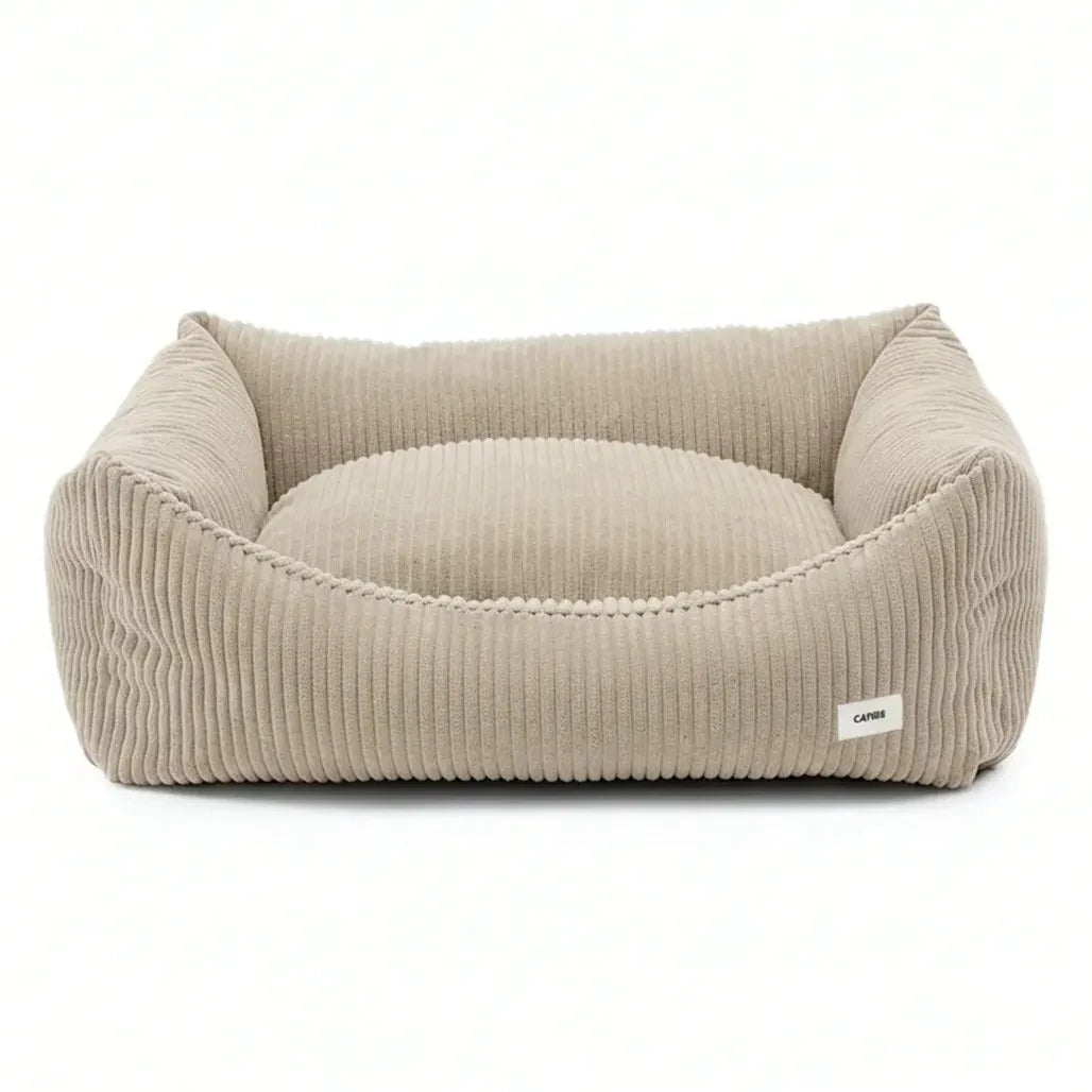 Cafide - Snozy Cama de Terciopelo para Perros | Beige