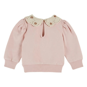 Emile et Ida - Sudadera Claudine Yaka de Algodón Orgánico | Rosa