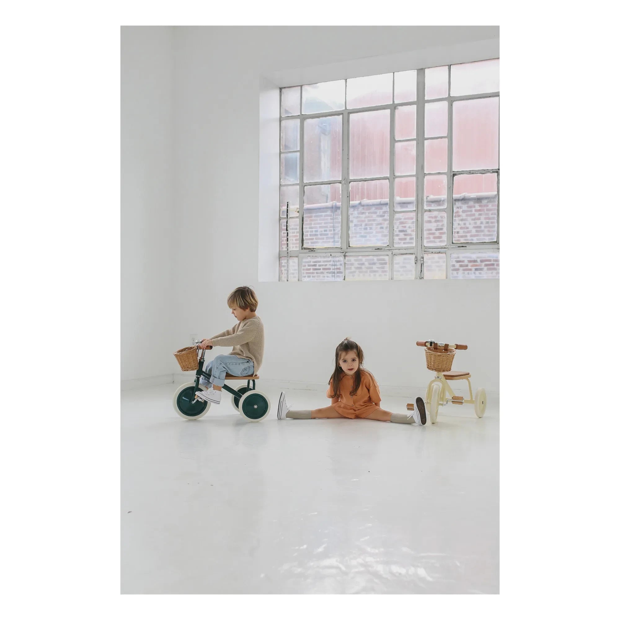 Banwood - Triciclo de metal y madera | Verde