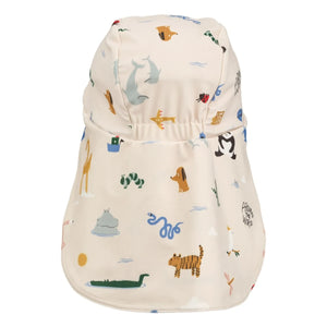 Liewood - Sombrero Cecilia con protección UV y diseño animal | Crudo