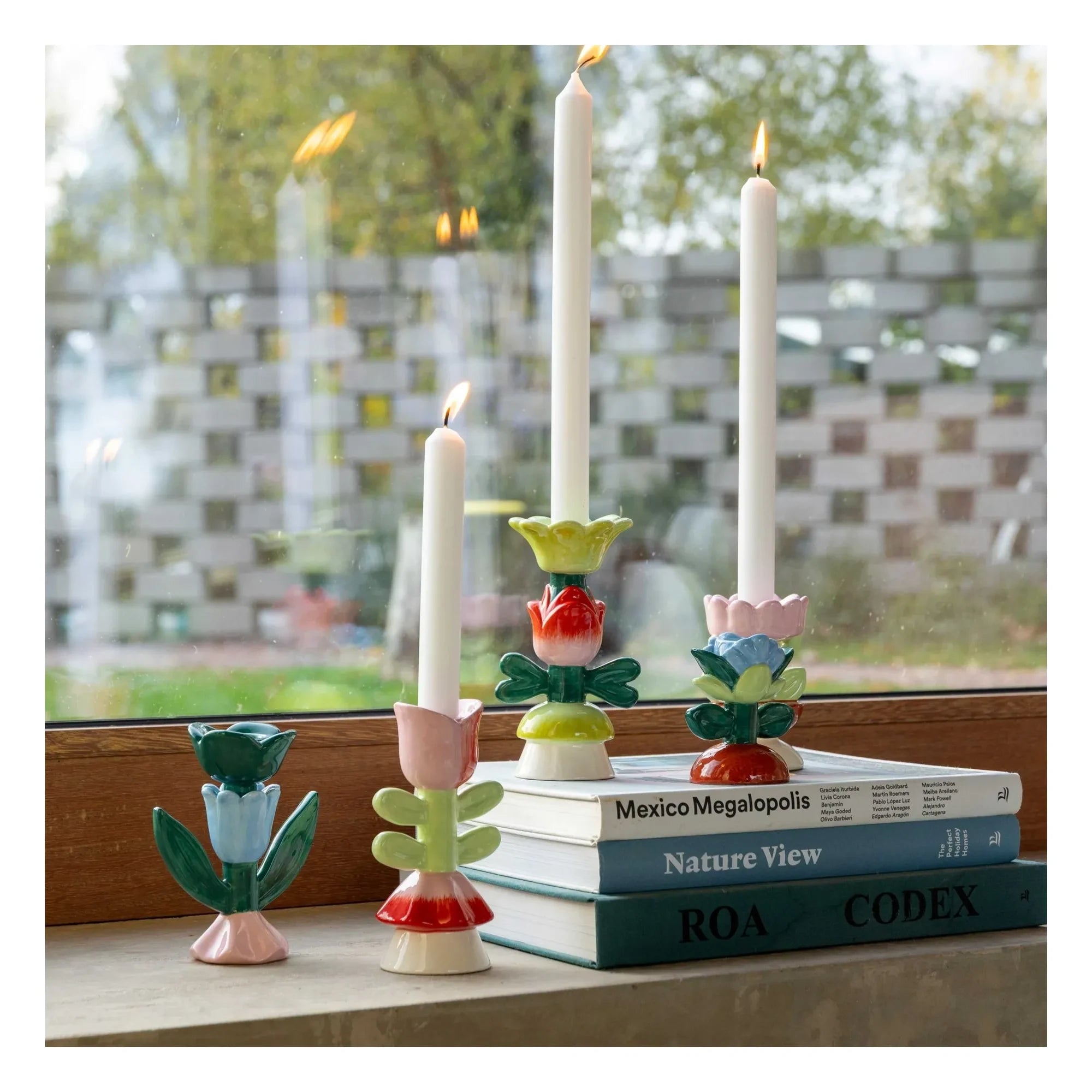 &Klevering - Candelabro tulipán Blume | Rosa