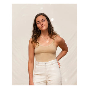 Matona - Camiseta sin mangas de algodón orgánico cropped - Colección mujer | Polvo