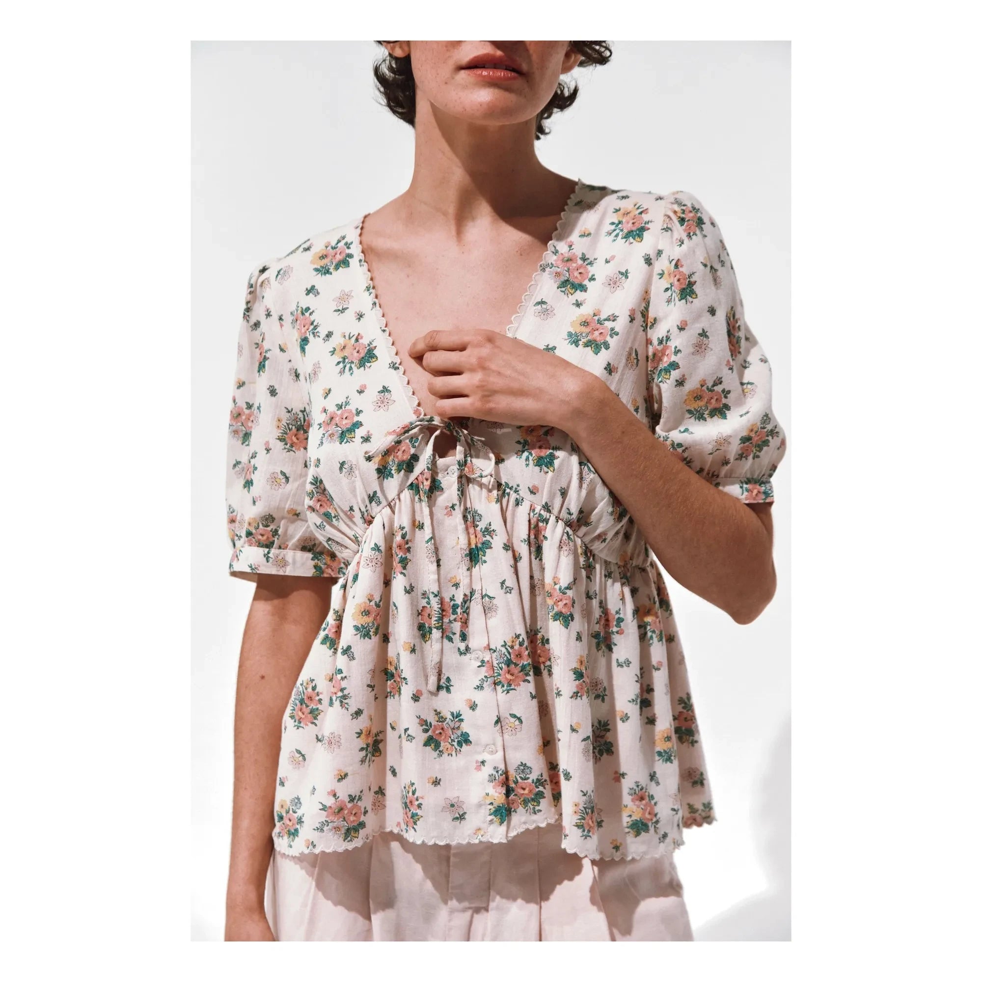 Emile et Ida - Blusa Borica | Crudo
