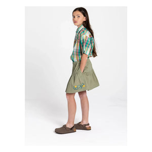 Hundred Pieces - Falda Kaya Fleurie | Verde almendra