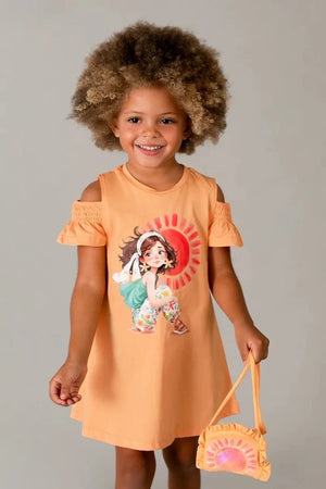 Vestido de algodón para niña Mayoral