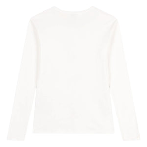 Petit Bateau - Camiseta de manga larga icónica - Colección para mujer | Blanco