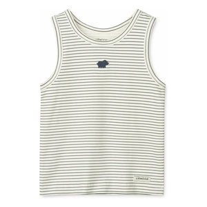Liewood - Camisetas de algodón orgánico con diseño de dinosaurio Faris (paquete de 2) | Crudo