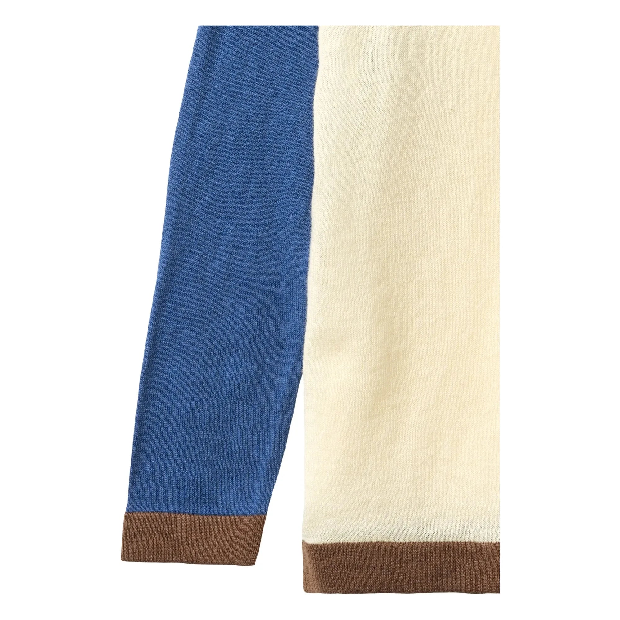 Copenhagen Colors - Camiseta de bloques de color de punto de algodón orgánico | Crema