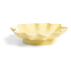 &Klevering - Plato cerámico piedra solar | Amarillo pálido
