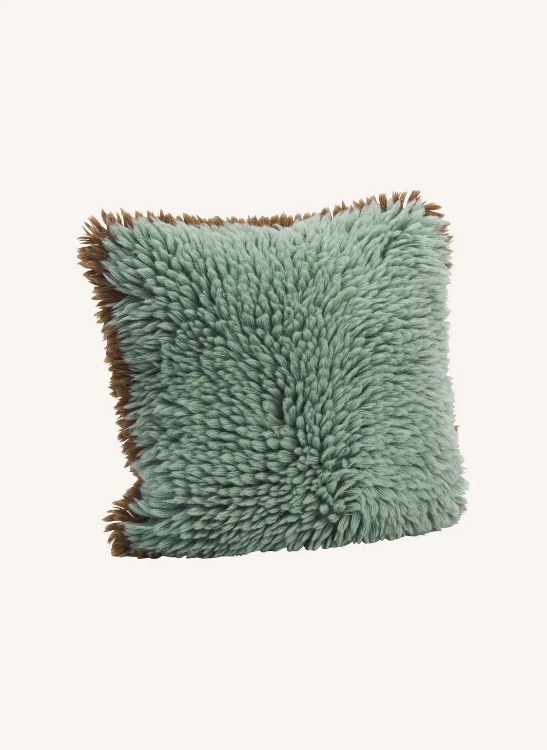 Madam Stoltz - Funda de cojín de lana bicolor | Turquesa